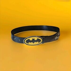 Child's Batman Leather Belt and Buckle